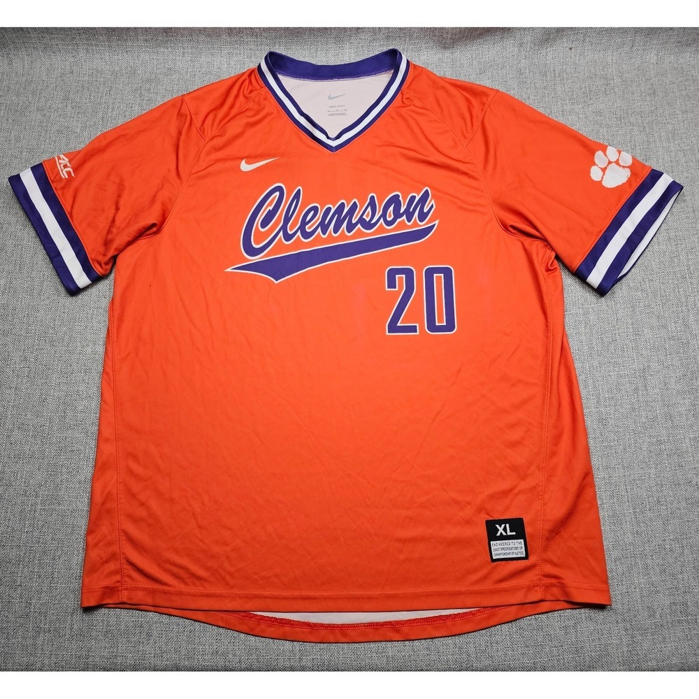 Clemson Tigers Baseball Jersey Mens XL Nike Practice Team Issued Authentic NCAA